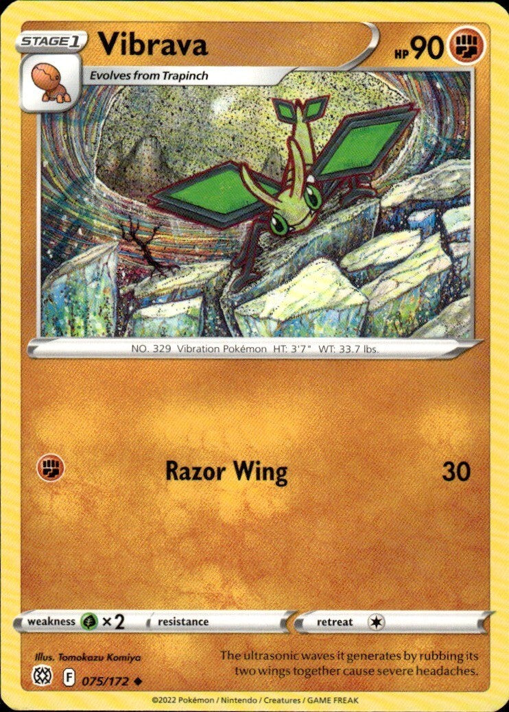 Vibrava Uncommon SWSH09: Brilliant Stars 075/172 NM