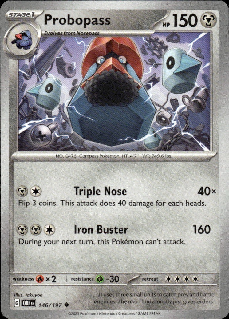 Probopass Uncommon SV03: Obsidian Flames 146/197 NM