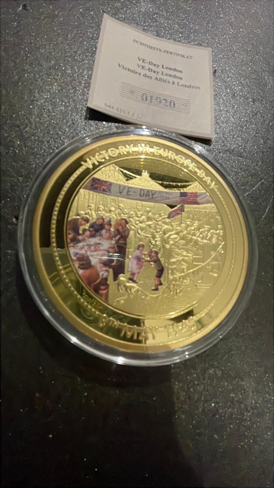 VE Day London 2020 Copper Proof Coin 110g