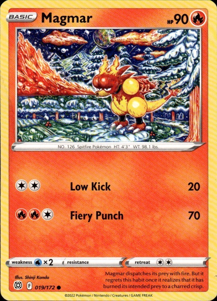 Magmar Common SWSH09: Brilliant Stars 019/172 NM