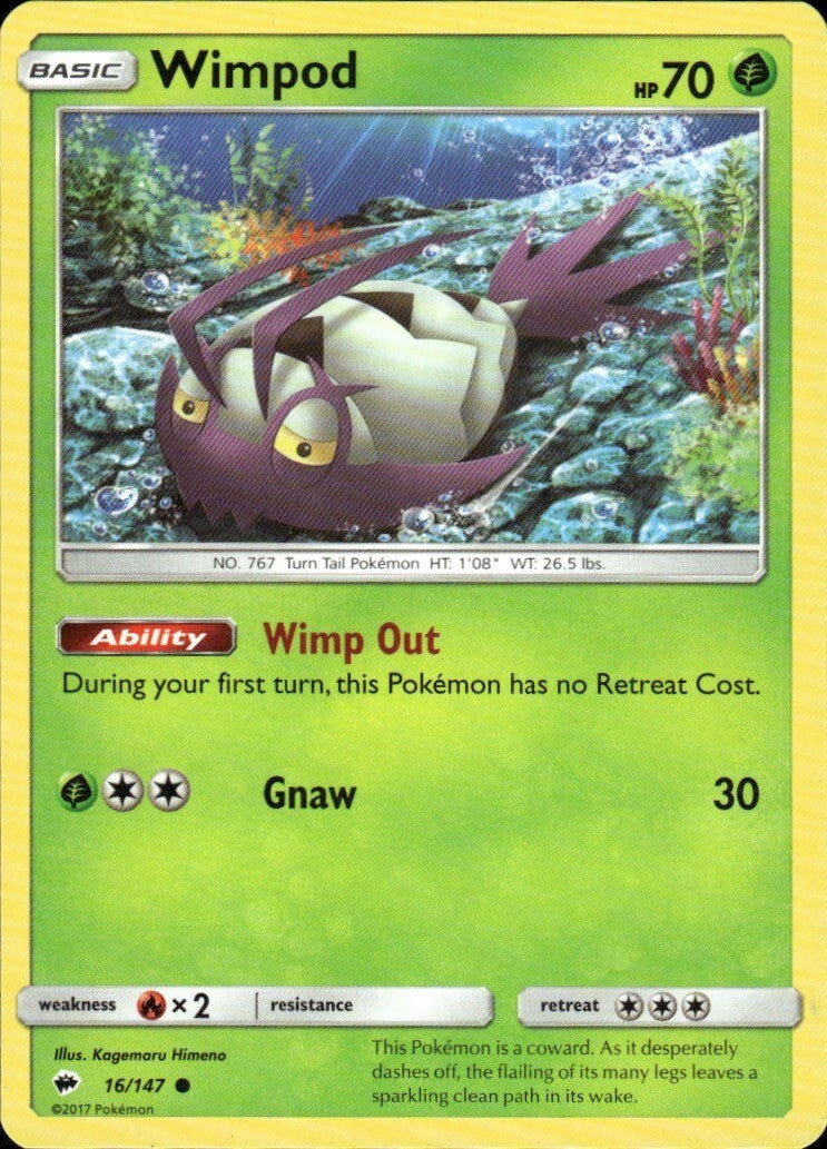 Wimpod Common SM - Burning Shadows 16/147 NM
