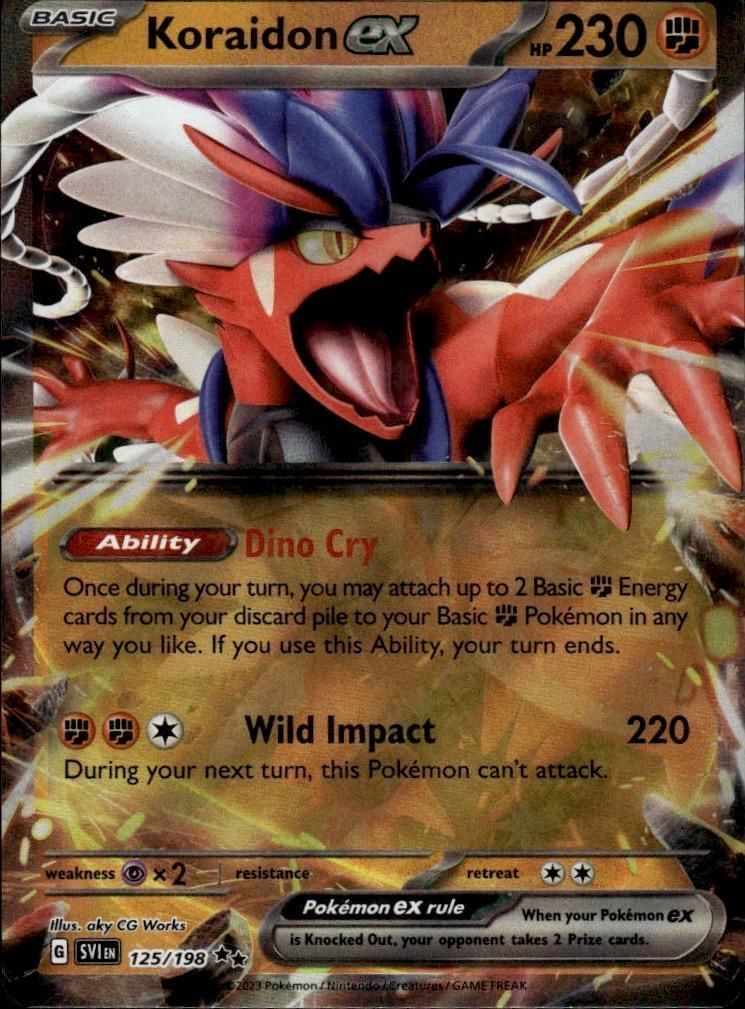 Koraidon ex Holo Double Rare Prize Pack Series Cards 125/198 NM