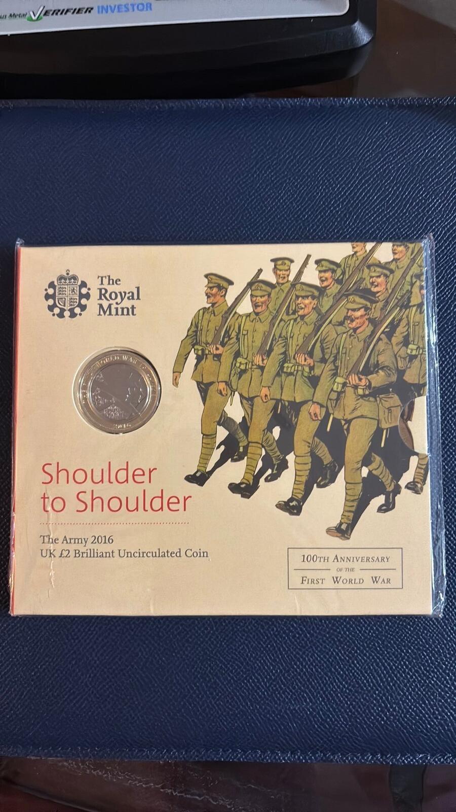 The Royal Mint UK 2016 Shoulder to Shoulder £2 Brilliant Uncirculated Coin