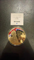 2016 Proof Gold-Plated Coin with Swarovski Crystal - National Anthem Design