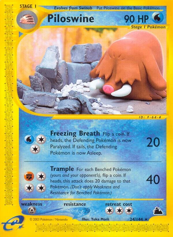 Piloswine (24) Rare Skyridge 024/144 LP