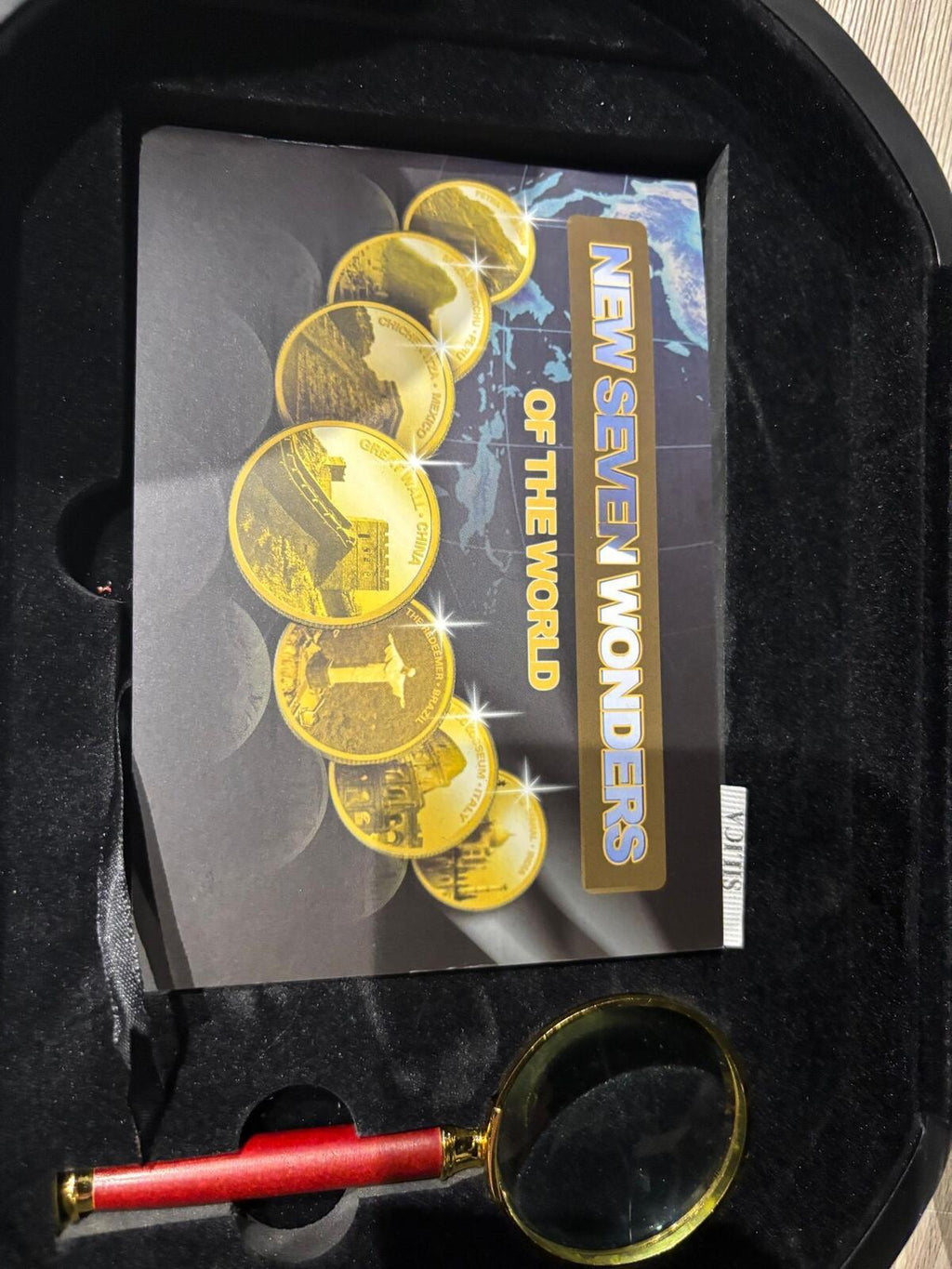 New Seven Wonders of the World Gold plated Proof Coin Set