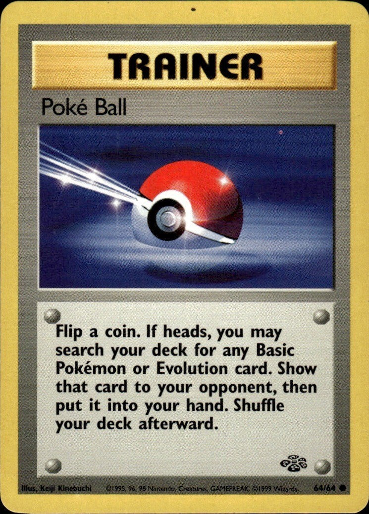 Poke Ball Unlimited Common Jungle 64/64 NM