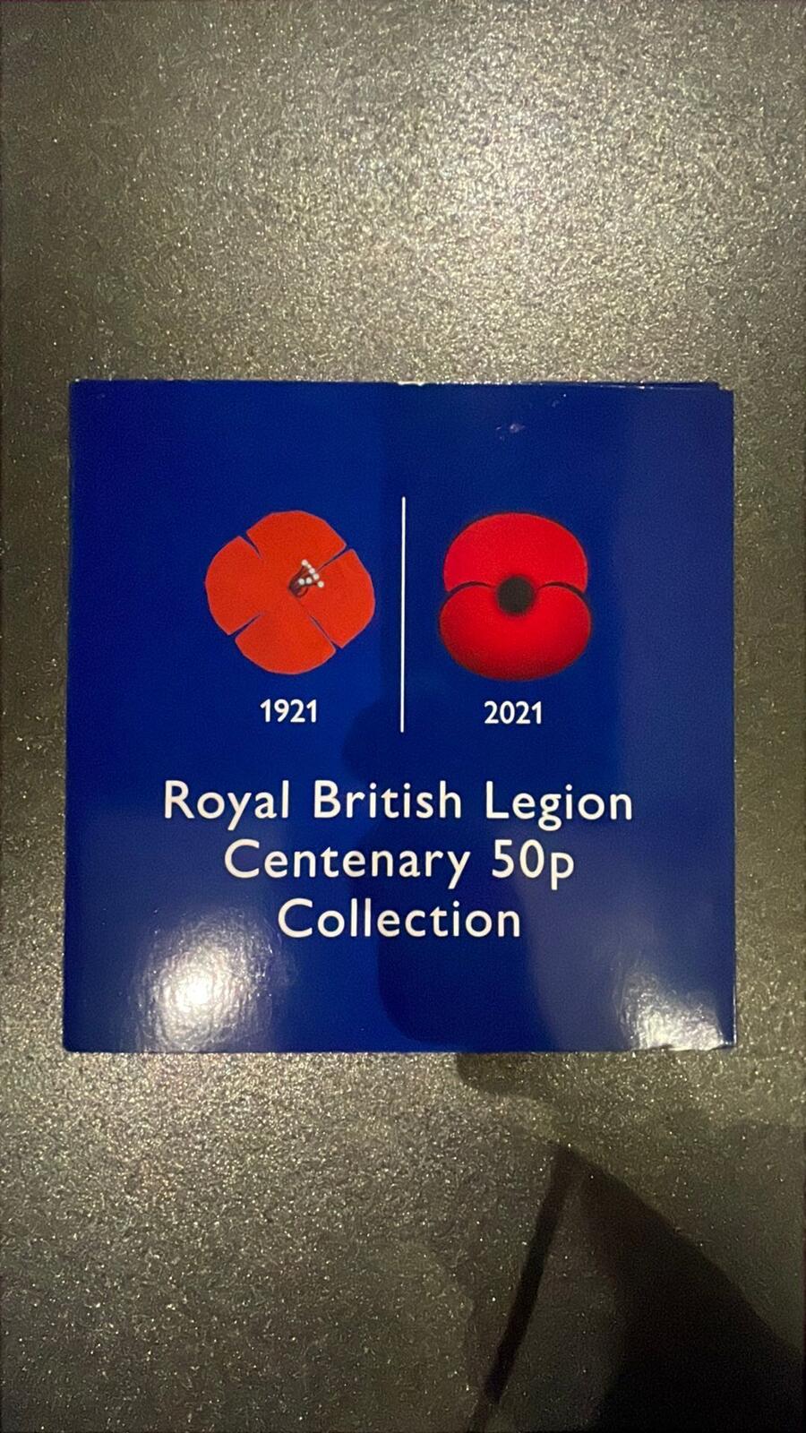 Royal British Legion Centenary 50p Coin Collection 2021