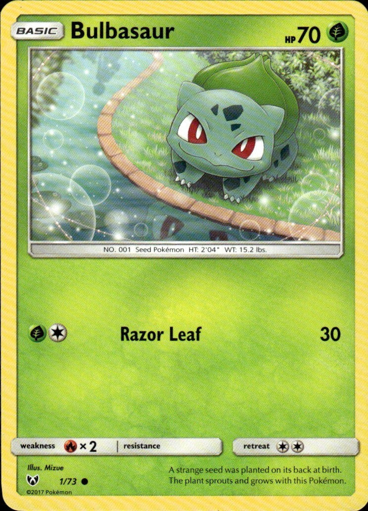 Bulbasaur Common Shining Legends 1/73 NM