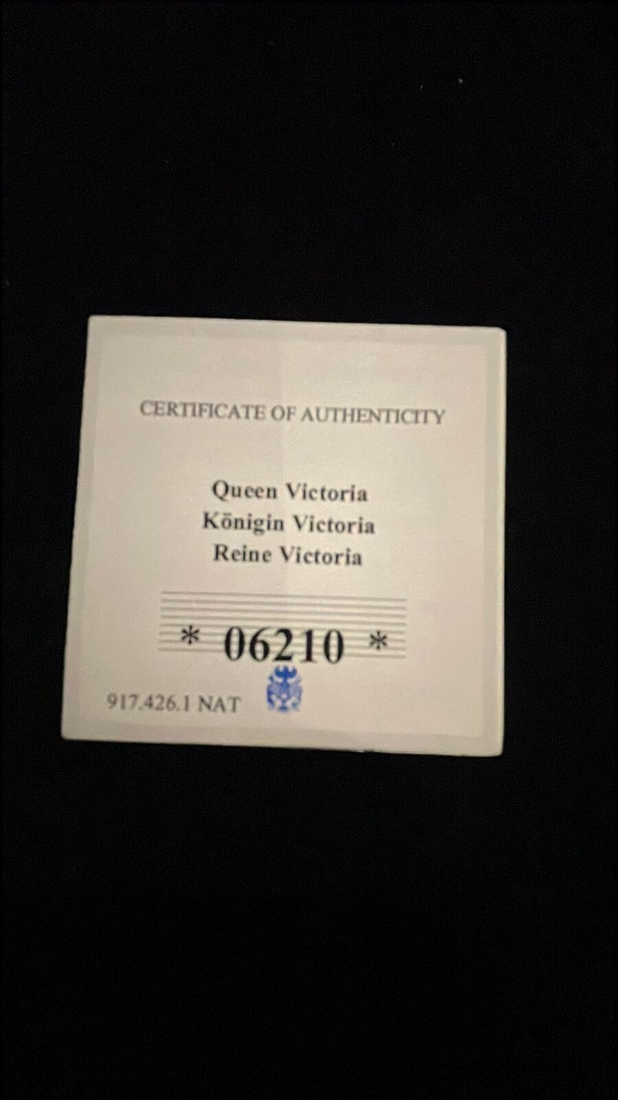 Queen Victoria Commemorative Gold Plated Proof Coin 2019