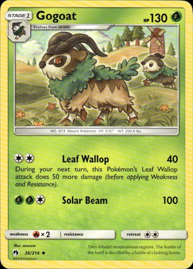 Gogoat Uncommon SM - Lost Thunder 36/214 NM