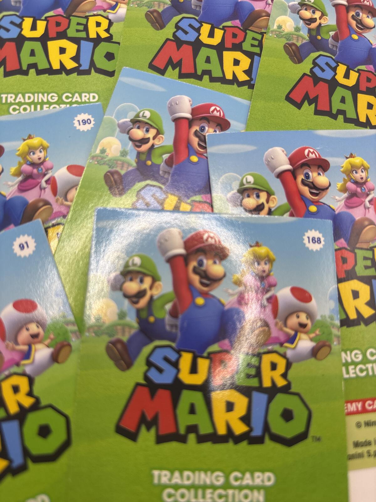 27 x Super Mario Trading Card Collection - Various Characters and Items