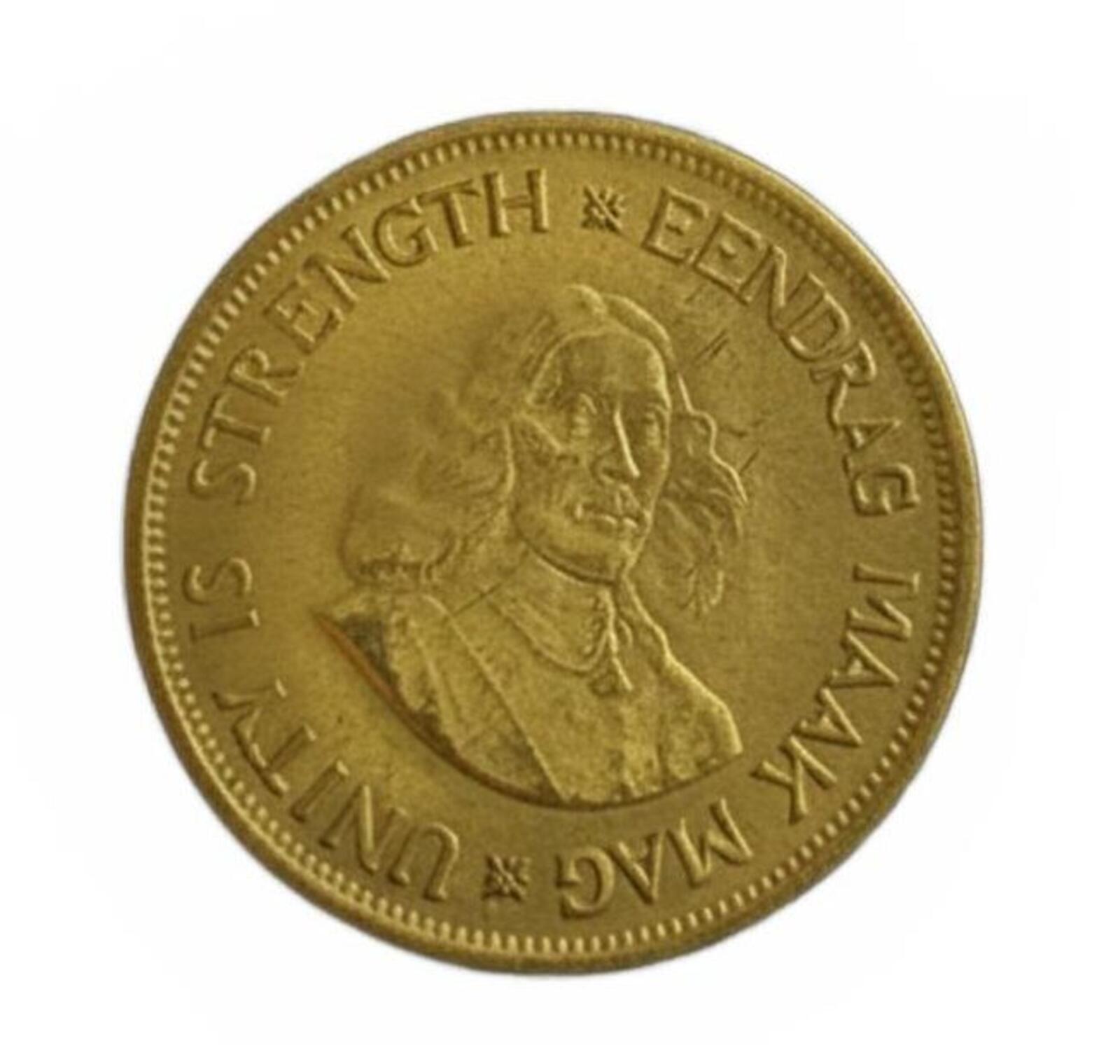 Various 1961 South African 1-Cent Brass Coin