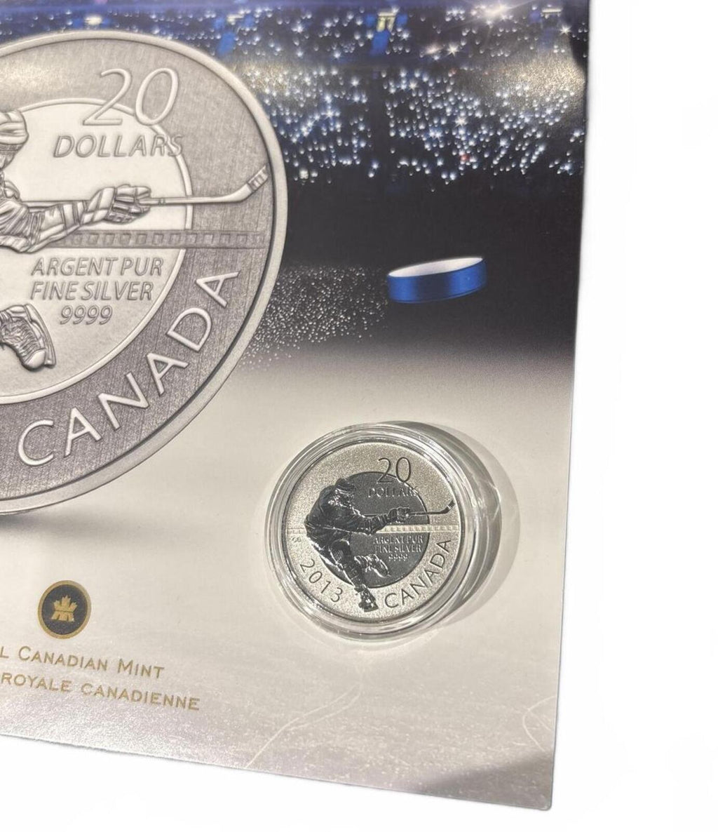 2013 Canadian $20 Fine Silver Hockey Coin