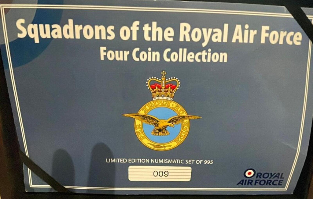 Squadrons of the Royal Air Force Four Coin Numismatic Collection