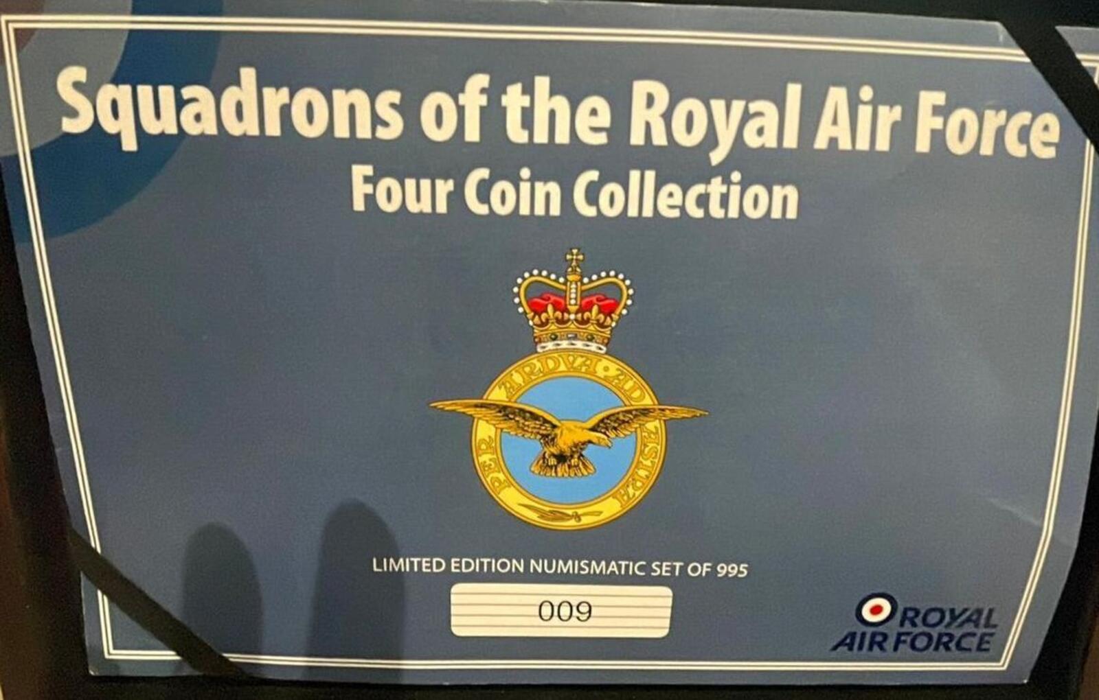 Squadrons of the Royal Air Force Four Coin Numismatic Collection