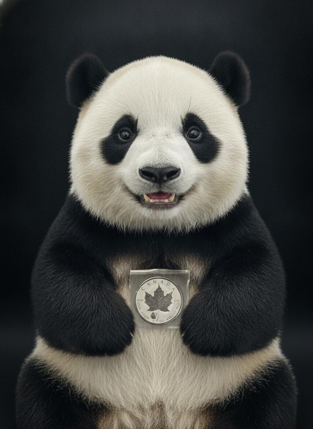 OMP Canada Panda Privy 2016 1 oz .9999 Fine Silver Maple Leaf Coin