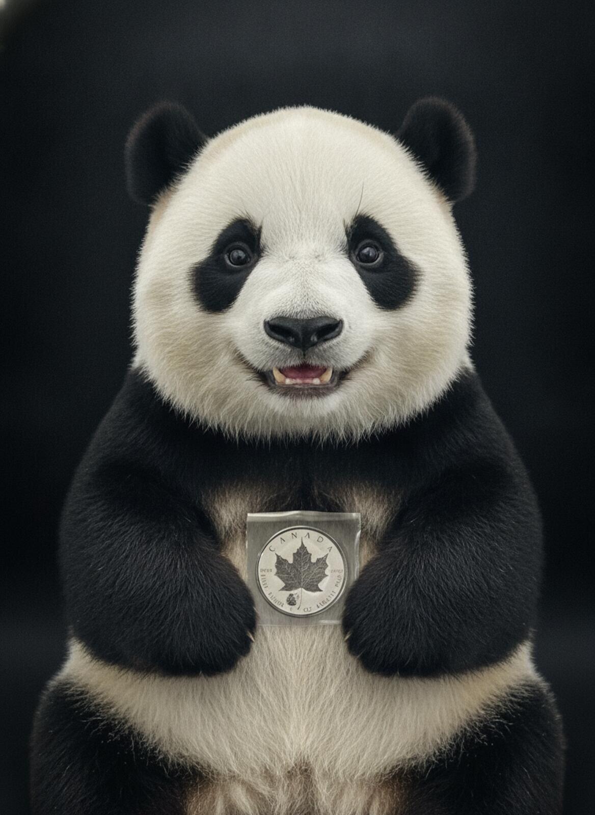 OMP Canada Panda Privy 2016 1 oz .9999 Fine Silver Maple Leaf Coin