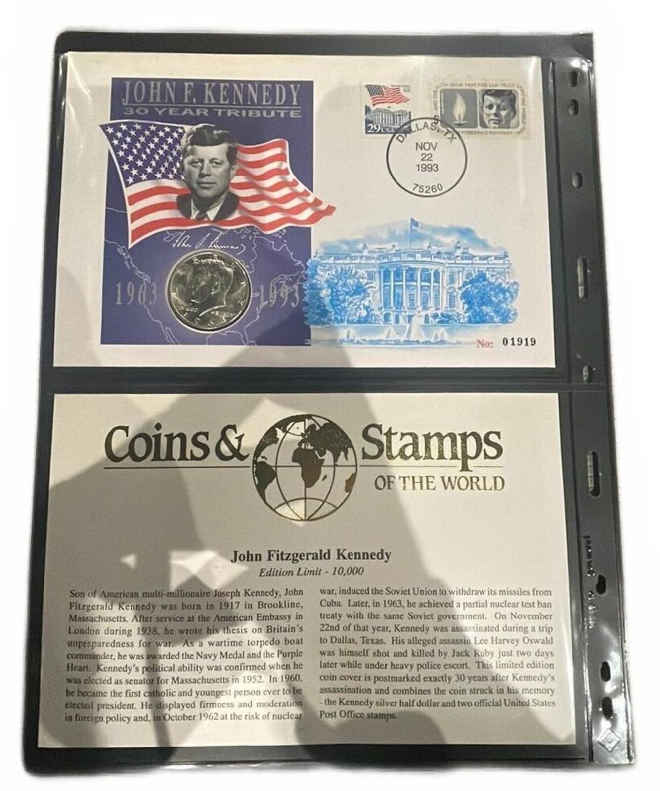 John F. Kennedy 30 Year Tribute Silver Dollar Commemorative Coin 90% silver