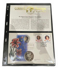 Queen Elizabeth II 70th Birthday Commemorative Cover Guernsey Stamps and £5 coin