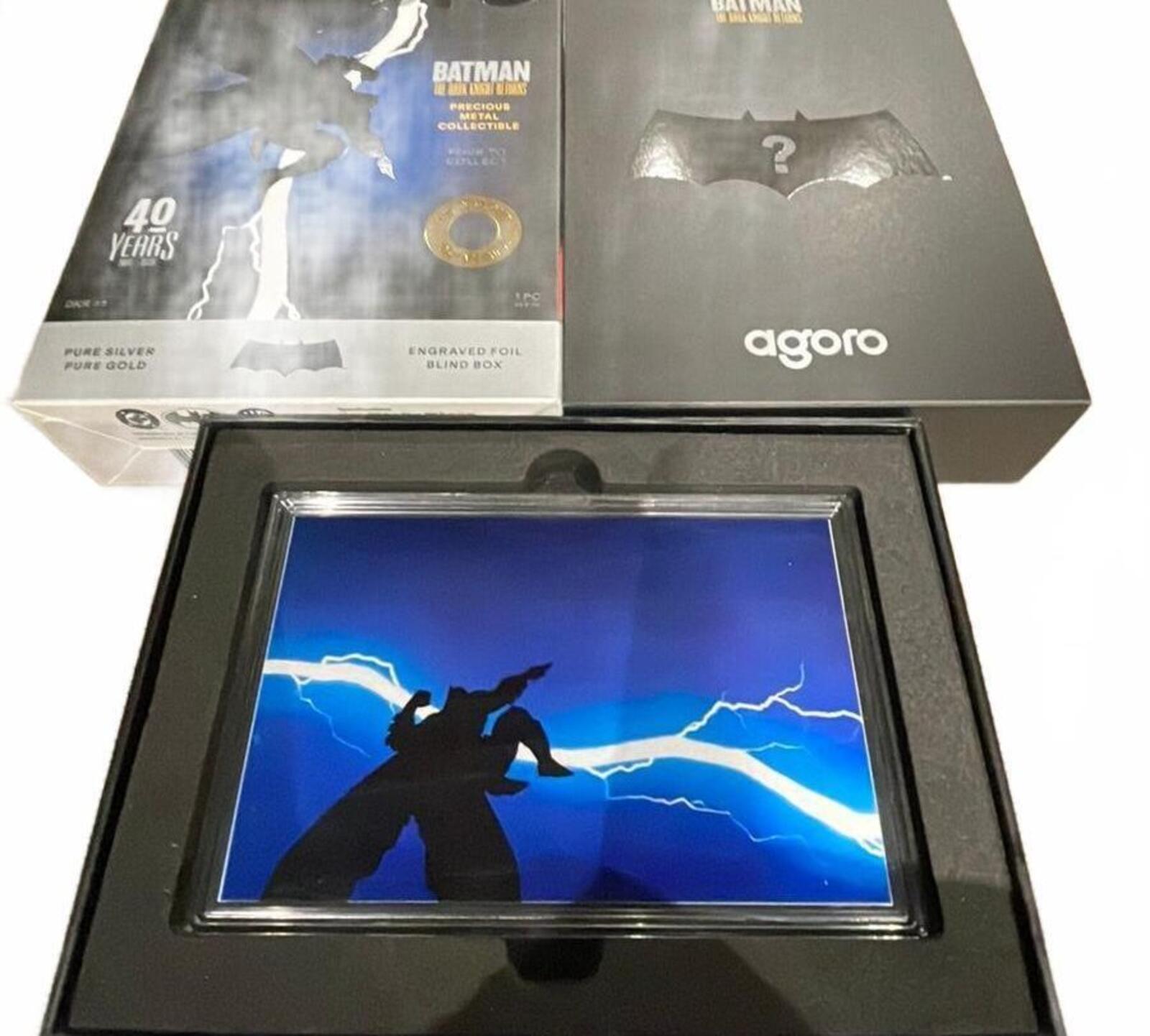 Agoro Batman The Dark Knight Returns 5g Silver Precious Metal Collectible