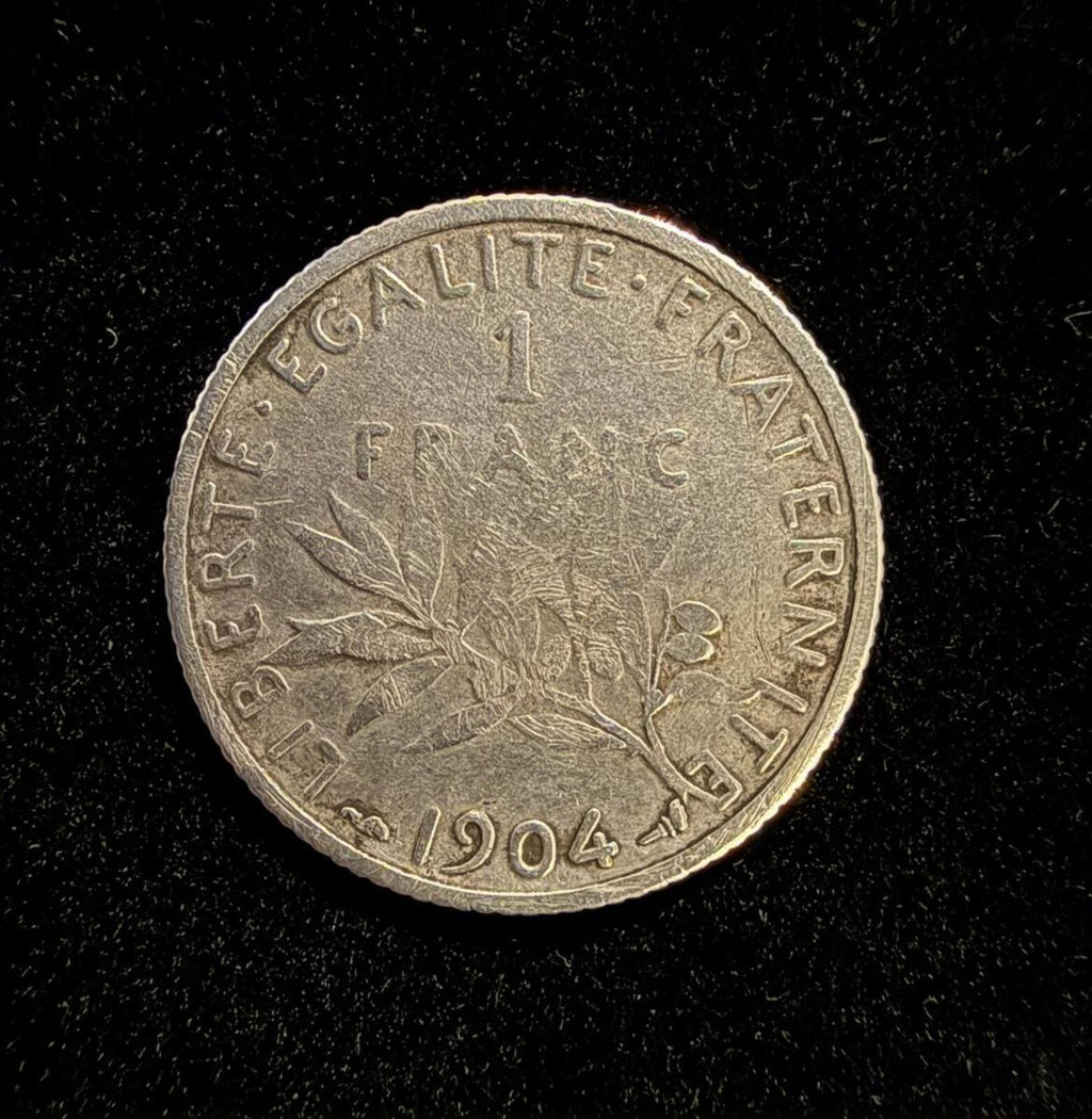 1904 French 1 Franc Coin