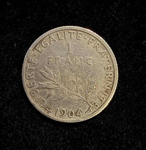 1904 French 1 Franc Coin