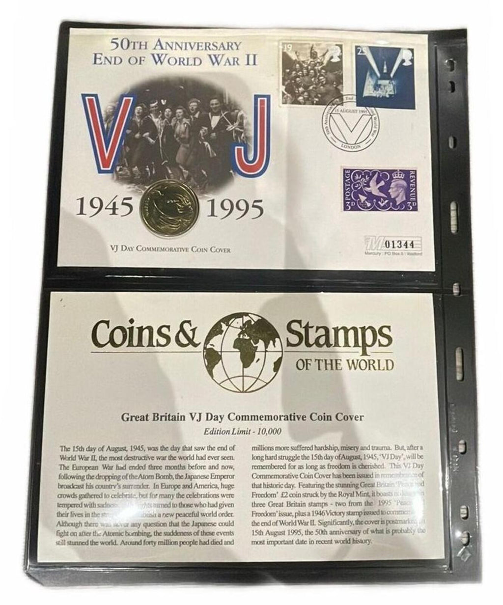 50th Anniversary VJ Day Commemorative Coin Cover 1995