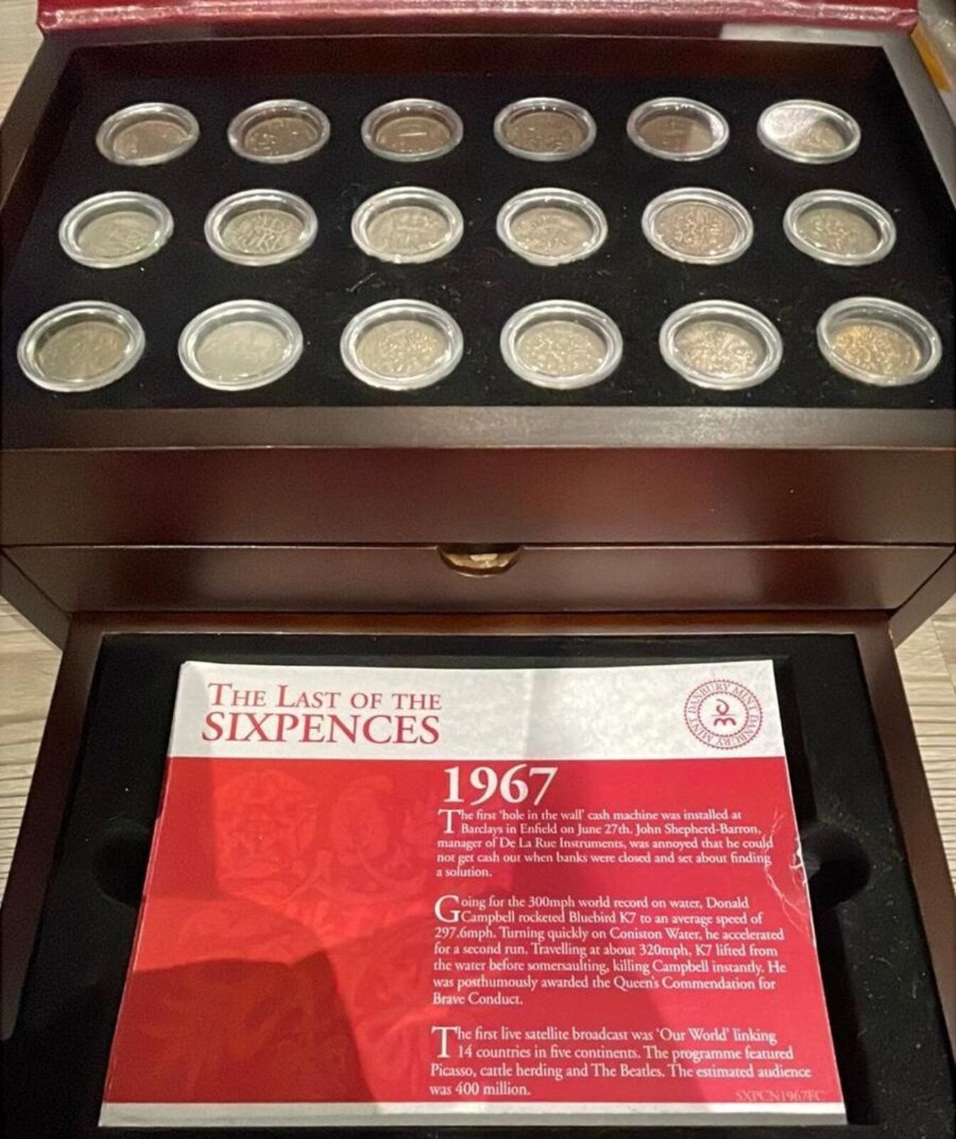 Danbury Mint 1967 The Last of the Sixpences Coin Collection