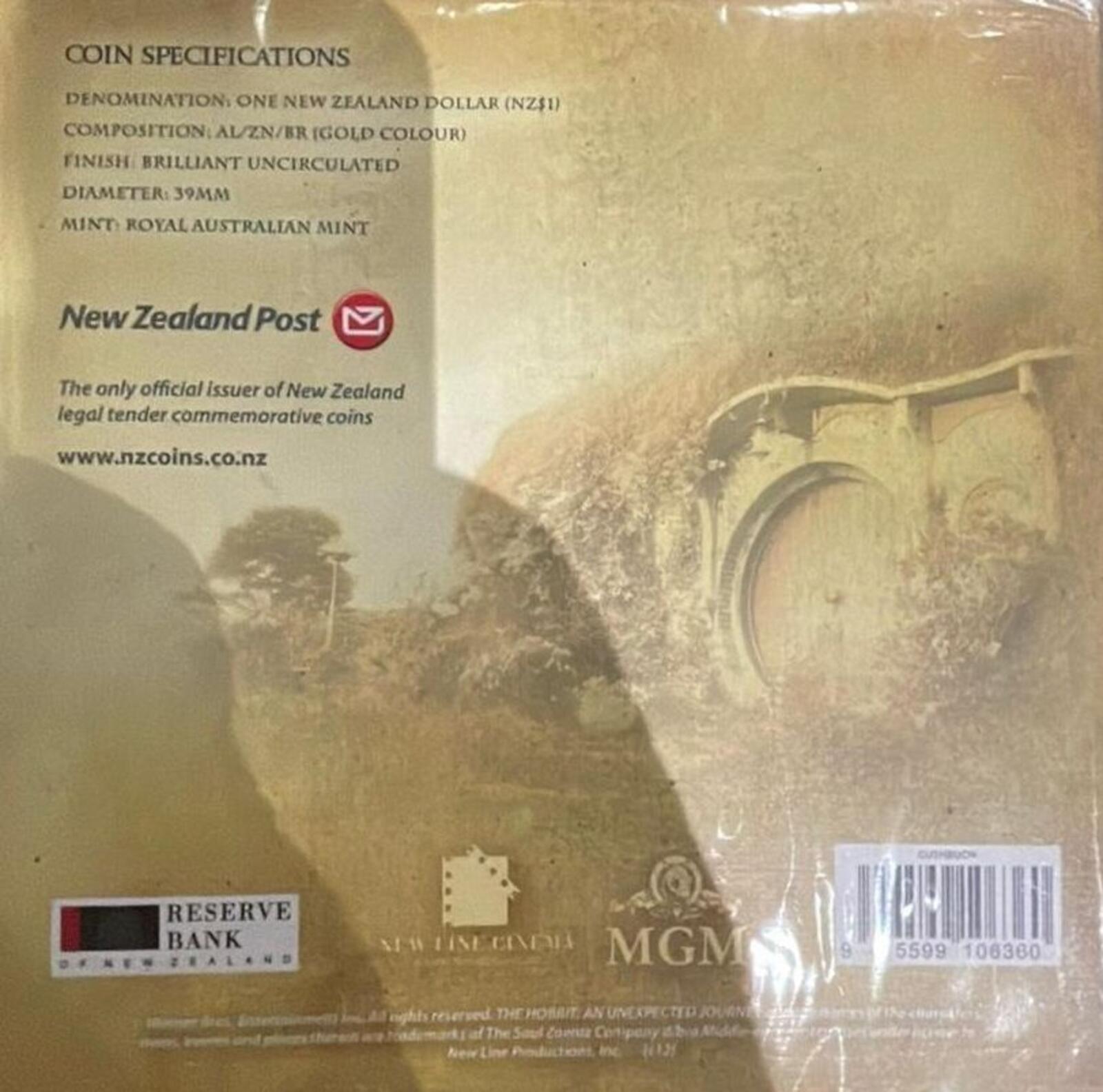 The Hobbit Middle-earth New Zealand $1 Coin by Royal Australian Mint