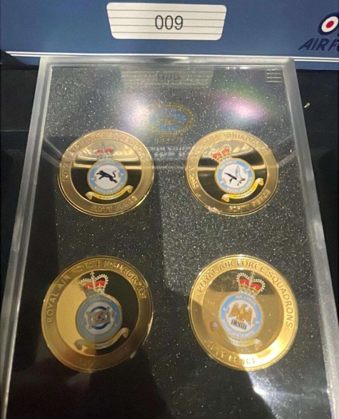 Squadrons of the Royal Air Force Four Coin Numismatic Collection