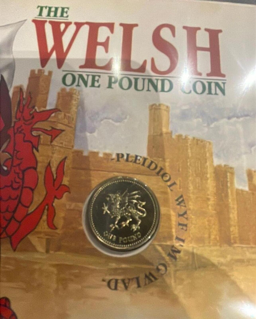 Welsh One Pound Commemorative Coin 1995 with Caernarfon Castle Design