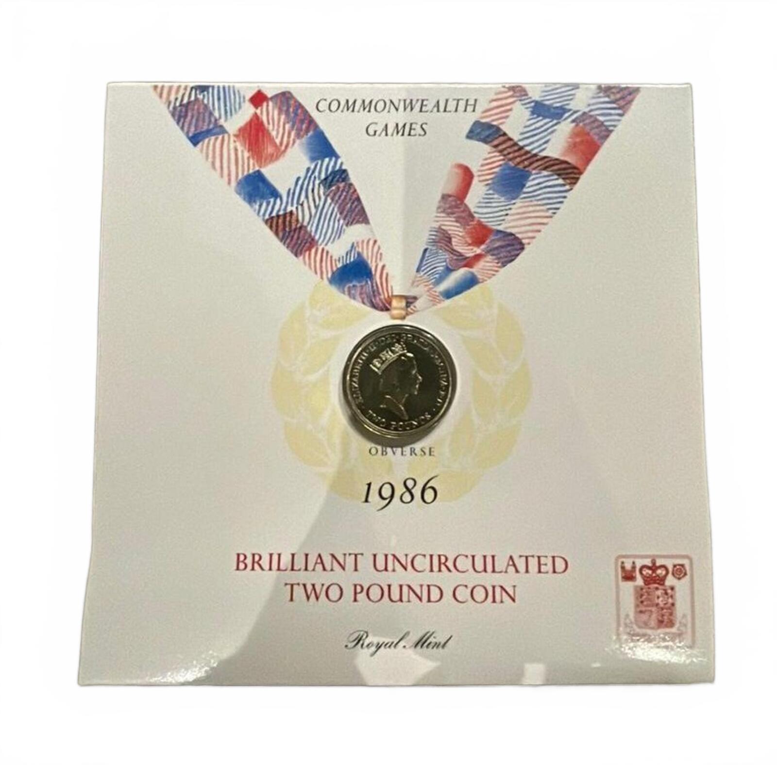 Royal Mint 1986 Commonwealth Games Two Pound Coin