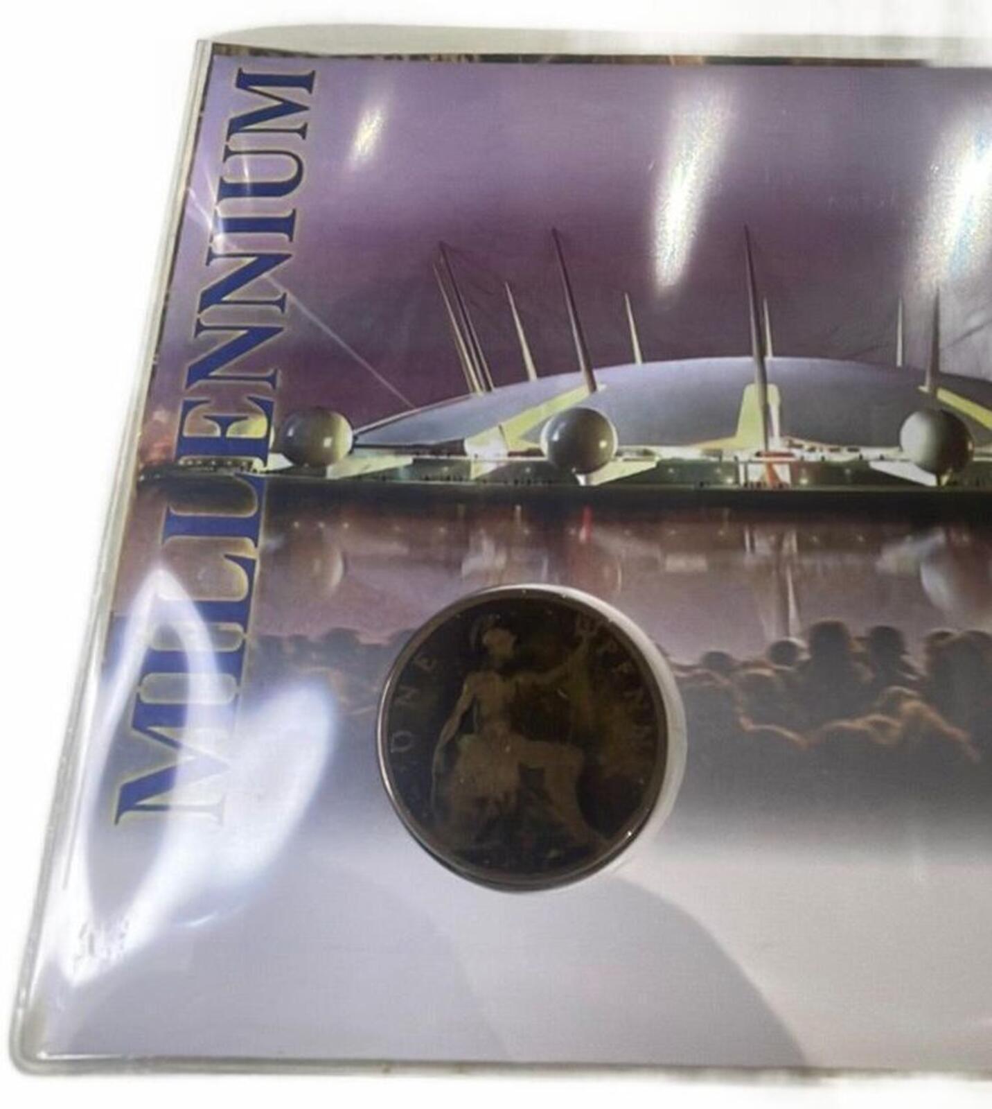Great Britain Millennium One Penny Coin First Day Cover 1999